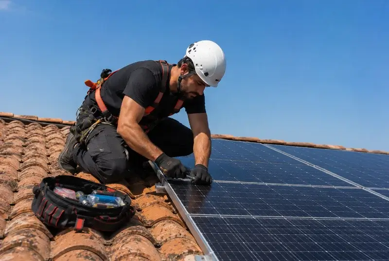 Maintenance et monitoring de panneaux solaires à Cenon